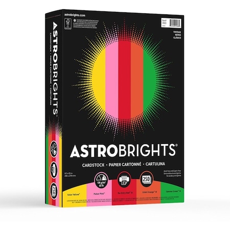 Astrobrights Paper, Astrobrt, 65#, Vntg Ast Pk WAU21003
